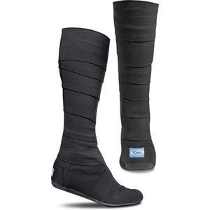 TOMS wrap up bandage boots- black